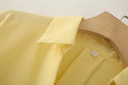 Womens Button Down Linen Shirts V Neck Roll Up Cuffed Sleeve Blouses Loose Collared Shirt Casual Formal Work Office Tops