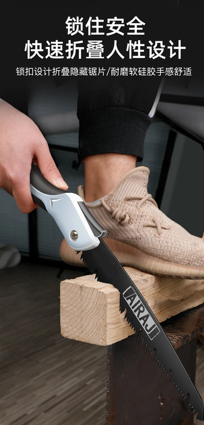 Small portable household manual wood saw special saw blade for gardening tools used to trim trees and branches