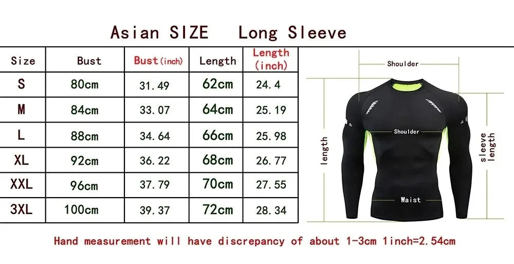 Gym Sports T-shirts for Men Long Sleeve Tights Boxing Sportswear Breathable Quick Dry Fitness Tops Male Outdoor Training Clothes