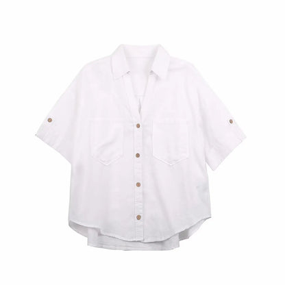 Linen Shirt Women&