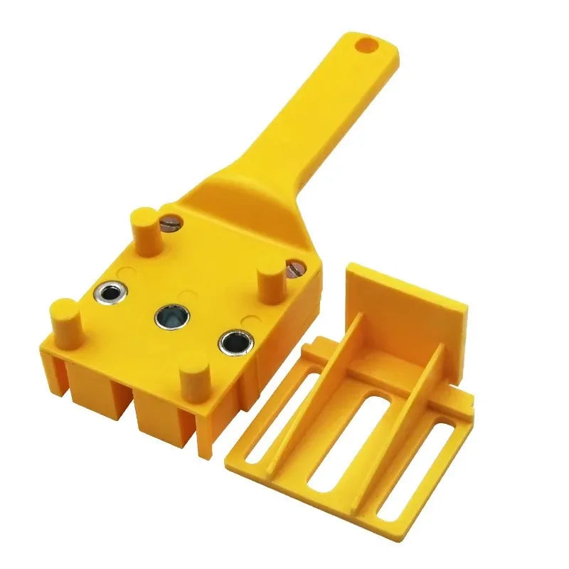 Woodworking Dowel Handheld Drill Guide and Hole Saw Tool 6/8/10mm Drill Bit For Carpentry Straight Hole Locator Clamp
