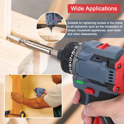 16.8V Multi-function Electric Screwdriver 45Nm  Brushless Motor Practical Screw Driver for Home Appliances Furniture Installatio