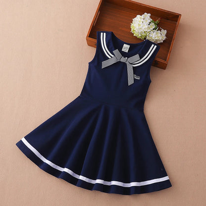 Kids Dresses for Girls Clothes Cotton Summer Dresses for 5 6 7 8 9 10 11 12 Years Casual Sleeveless Children&