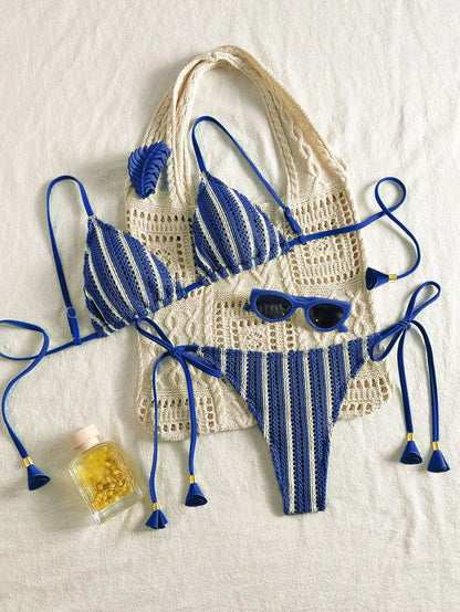 New Ribbed Bikini Swimsuit Female Swimwear Women Two-pieces Bikini Set Bather Bathing Suit Swim Suit Beachwear Купальник Женский