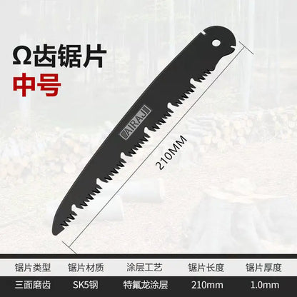 Small portable household manual wood saw special saw blade for gardening tools used to trim trees and branches