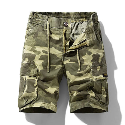 Men Shorts 2023 Fashion Plaid Beach Shorts Mens Casual Camo Camouflage Shorts Military Short Pants Male Bermuda Cargo Overalls