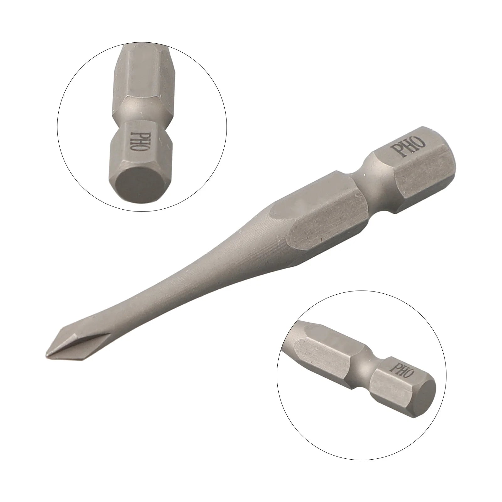 1pc 50mm Length 1/4Inch Hex Slotted Cross Screwdriver Bits PH1 PH2 PH3 SL3 SL4 SL5 SL6 Alloy Steel Electric Screw Drivers Tools