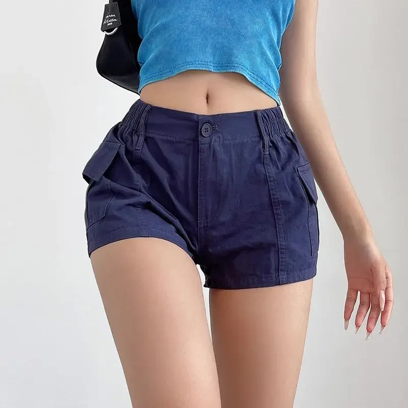 Short Pants Woman High Waist Shorts for Women Cotton Harajuku Fashion Summer Youthful Wholesale XL Elegant Classic Stretchy Hot