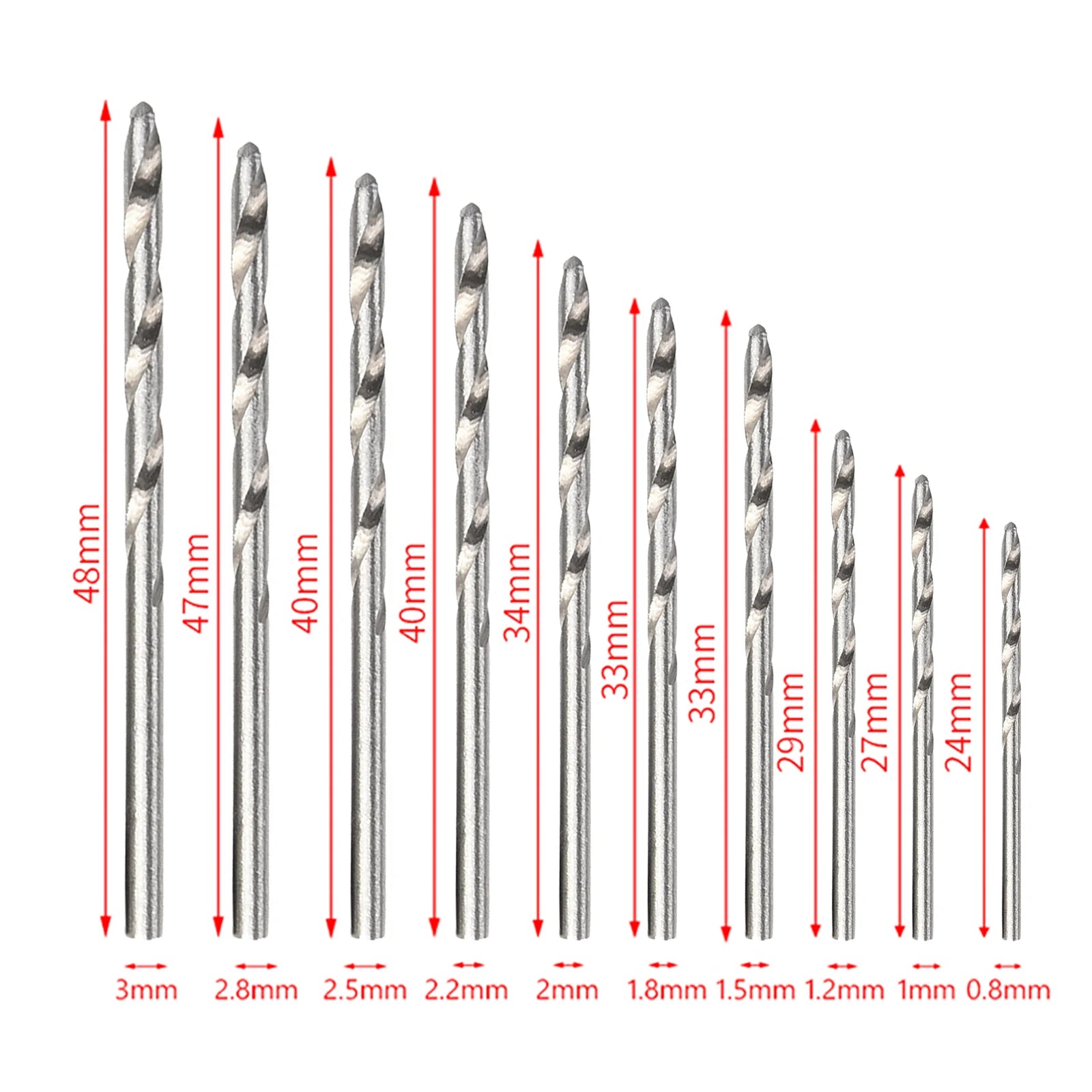 0.3-3.2mm  Small Hand  Drill Set  Woodworking Drilling Tools For Models Hobby DIY Jewelry Craft Hand Manual Drill Bit