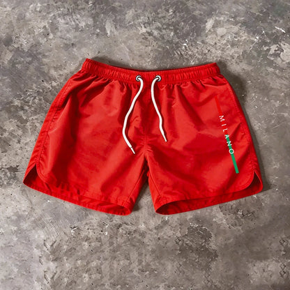 Summer Mens Beach Shorts Casual Quick Dry Surf Man Swimwear Outdoor Jogging Shorts Swimming Fashion Elastic Waist Sports Pants