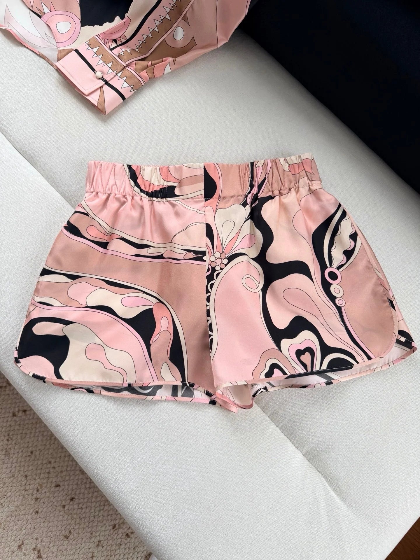 Trendy Shorts Skirts Top Set Women&