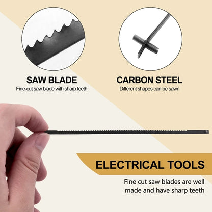 Scroll Saw Blades,Fretsaw Blade,Scroll Saw Blades,Scroll Saw Blades With Pin, 10/15/18/24 Teeth,Suitable For Woodworking