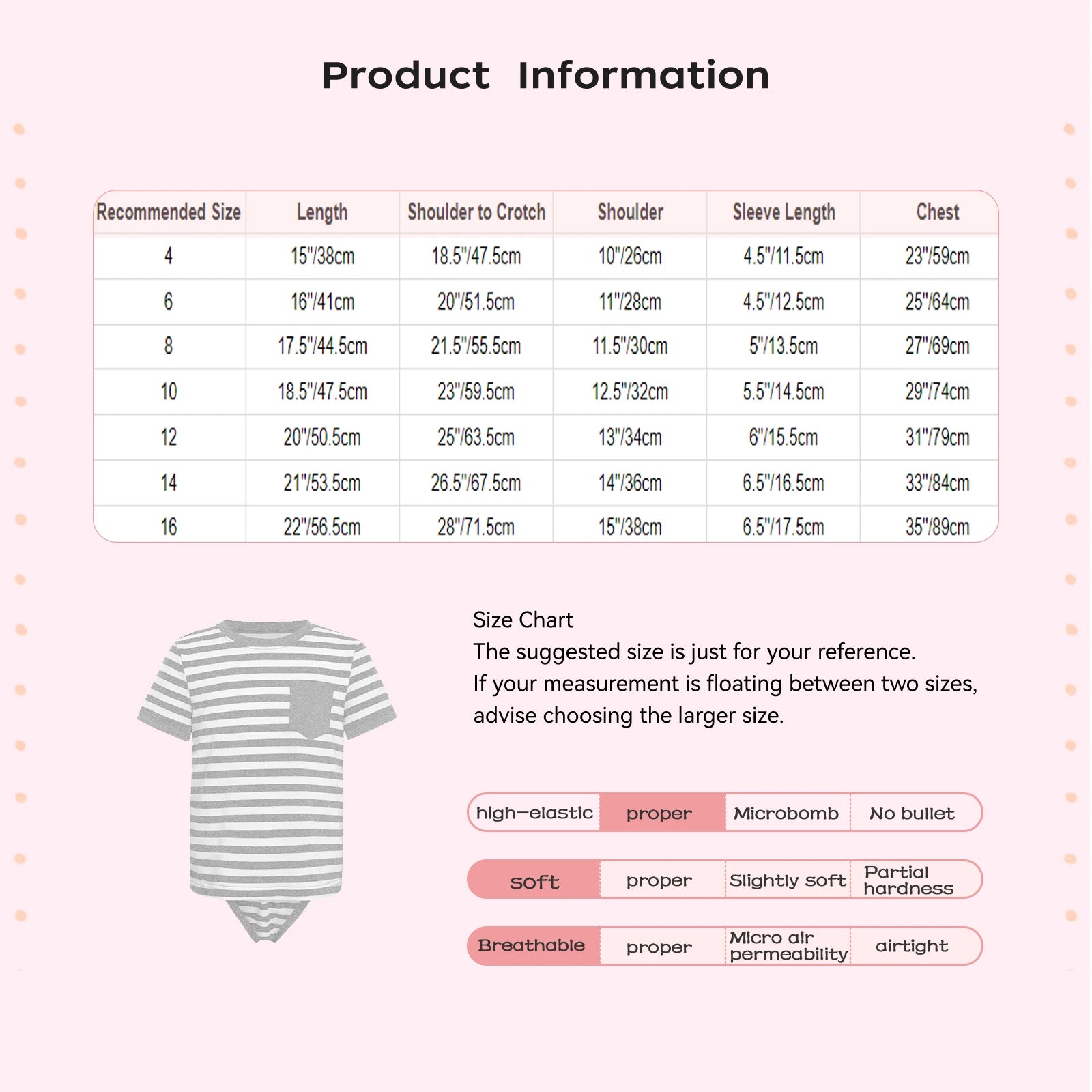 Kids Boys Girls Special Needs Adaptive Clothing Round Neck Short Sleeve Press Buttons Open Crotch Striped Leotard Bodysuit