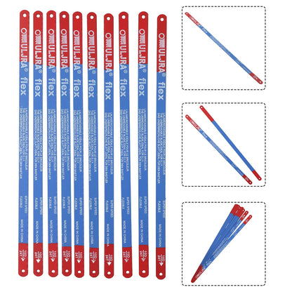 10Pcs/Set 14T/18T/24T Hacksaw Blade 300mm M35 Steel Hand Saw Blades Bi-Metal For Meat Wood Cut Hand Tool