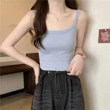 Crop Top Women Sexy Sleeveless Tops Fashion Female Underwear Lady&