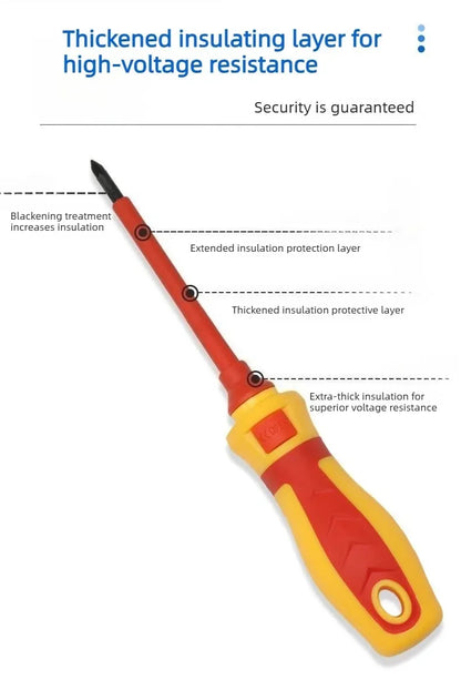 Electrician Tools Kit 13pcs Insulated Screwdriver Set Professional Changeable Repair Screw Drivers for Safety Multifunctional