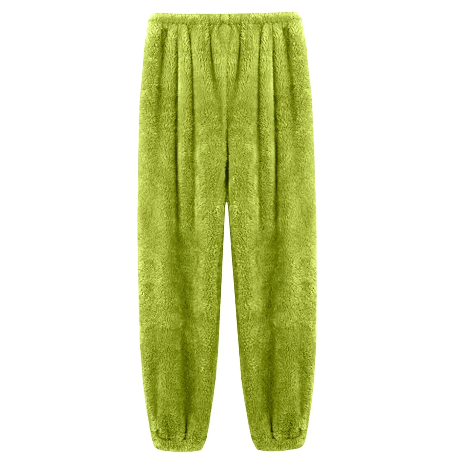 Pajamas Pants For Women Warm Winter Solid Color Sleepwear Pyjamas Plush Pants Women Nightwear Fashionable Home Wear