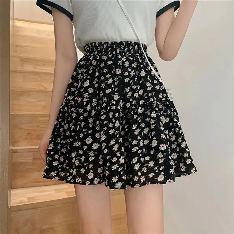 Short Mini Skirts For Women Korean Style Woman Skirt Chiffon Summer Offer Aesthetic Hot Harajuku Luxury Elegant Modest Stylish V