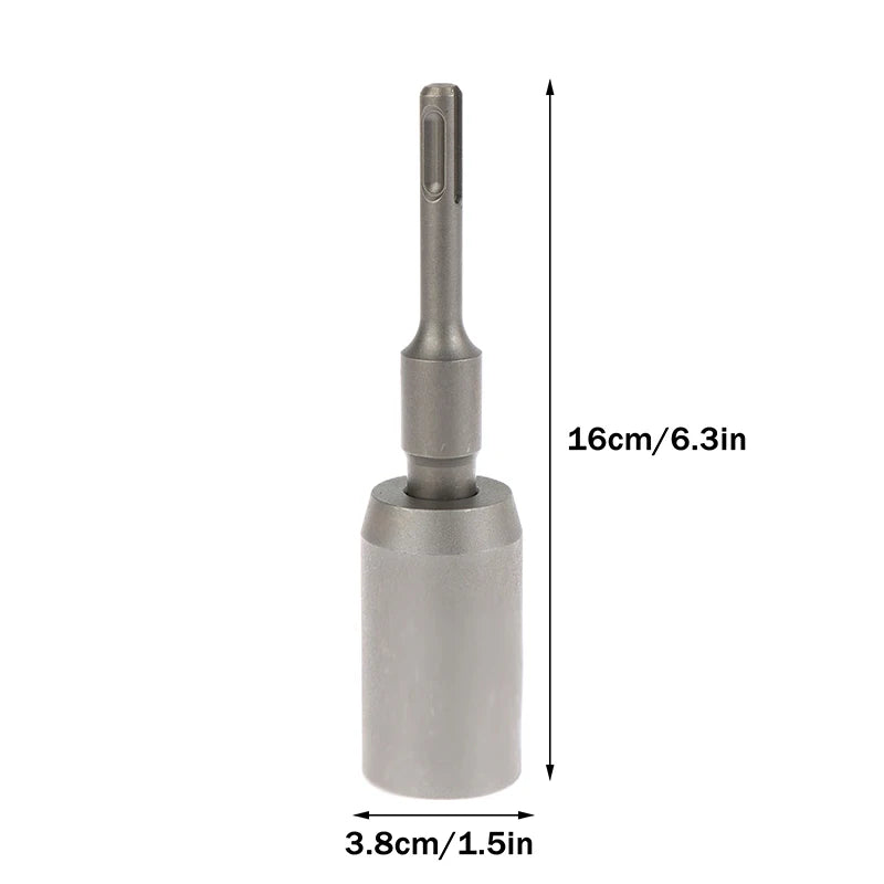 Forged Steel SDS-Plus Ground Rod Driver, Heavy Rotary Hammer Drills, T Post Drill Converter.