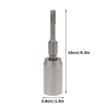 Forged Steel SDS-Plus Ground Rod Driver, Heavy Rotary Hammer Drills, T Post Drill Converter.