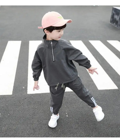 2023 Kids Clothes Boys Spring Autumn teenage Sports Suit Boys Set tracksuits Children Clothing Set 2pcs coat+Pants Causal