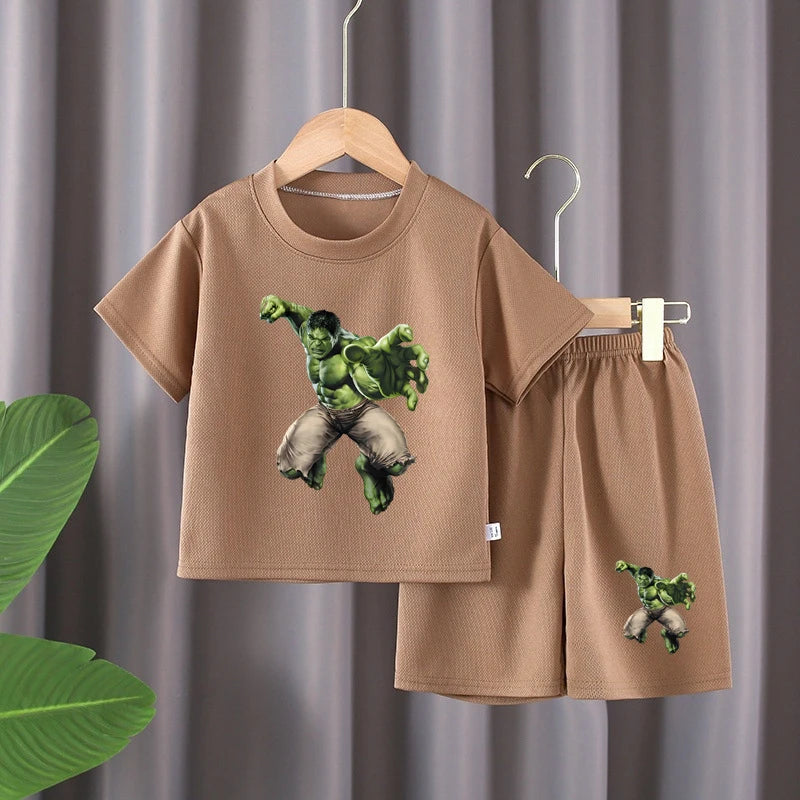Summer Kids Clothing Set Breathable Casual Outfit for Boys And Girls Teenage Sports Suit Teen Trendy Clothes