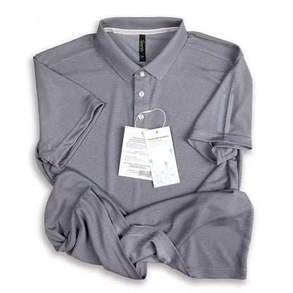 Polo Shirt Men Casual Solid Breathable Shirt Summer Sportswear Quick Dry Jerseys Tops Camisa Polo Shirts Reflective Strip Sleeve