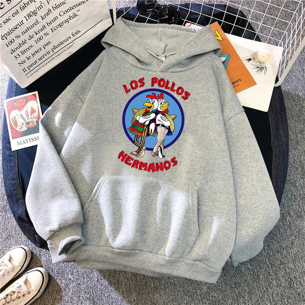 Hoodies Print Los Pollos Hermanos Long Sleeve Casual Fashion Pullover HipHop Harajuku Hoodie Unisex Sweatshirt for Men Women