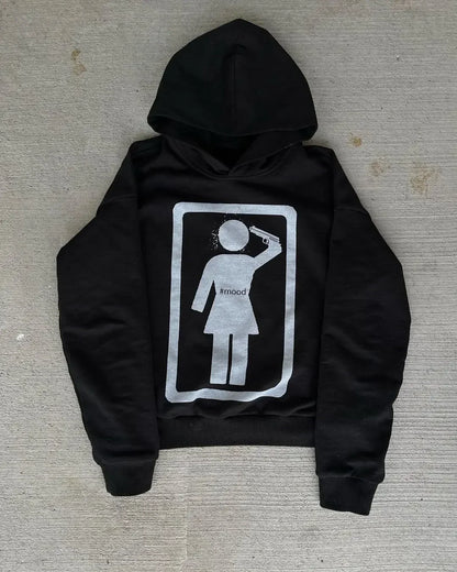 Harajuku Hoodies Women Goth Streetwear Tops Gothic Grunge Couples Sweatshirt Drolandmiller Oversized Hoodie Y2k Clothes