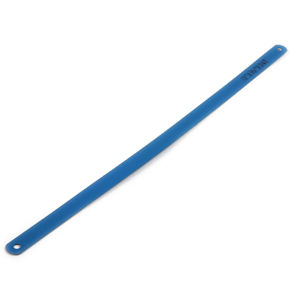 10Pcs Carbon Steel 12 Inch 24T 300mm Hacksaw Blades Metalworking Saw Blades for Cutting Metal DIY Hand Tools