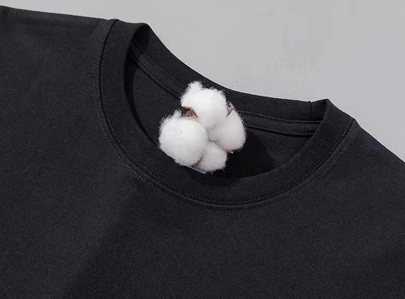 T Shirt For Men Cotton Long Sleeve T-shirts Solid Color Men&
