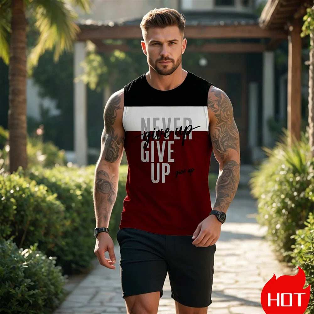 sleeveless T-shirt for man Summer men&