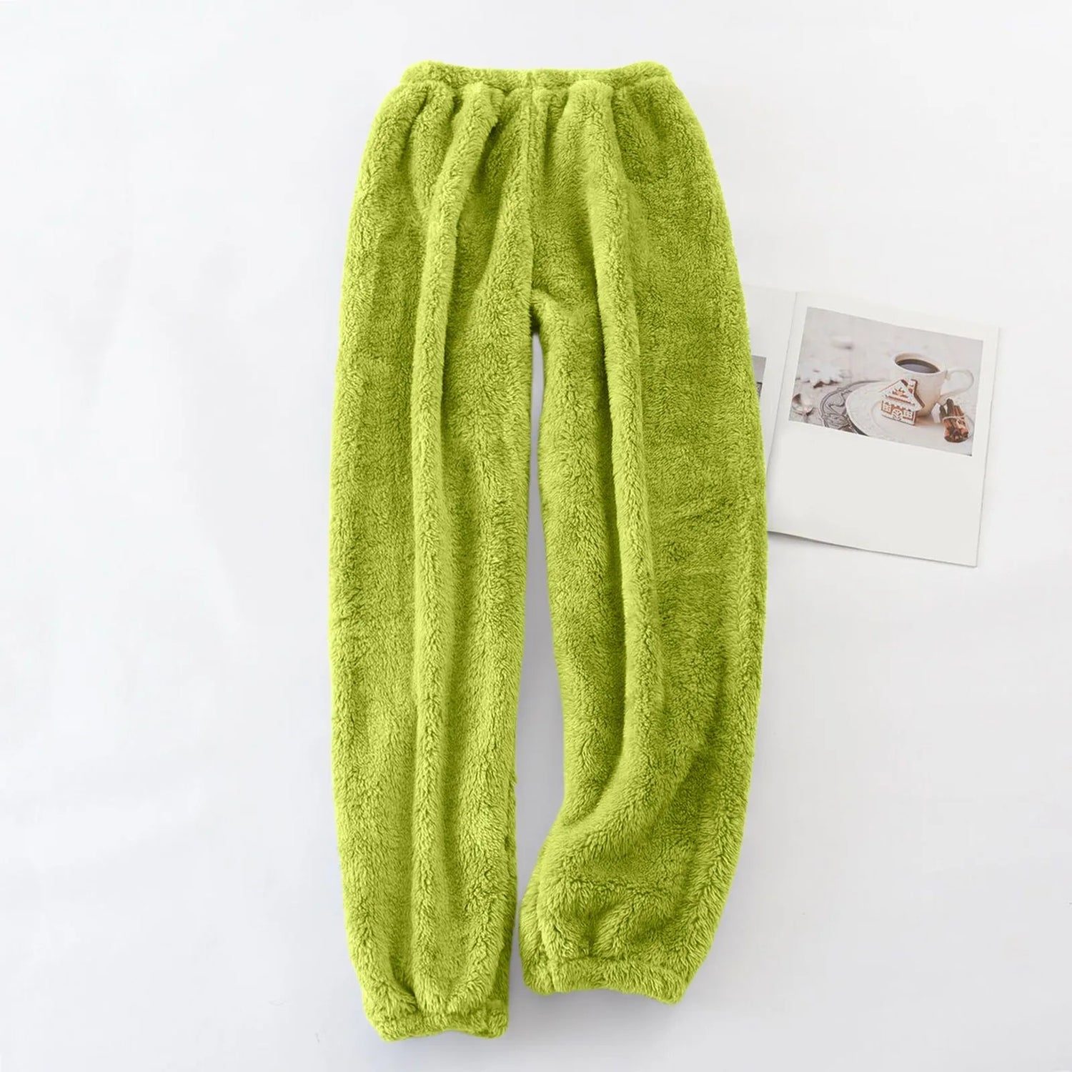 Pajamas Pants For Women Warm Winter Solid Color Sleepwear Pyjamas Plush Pants Women Nightwear Fashionable Home Wear