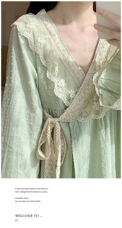 Pajama Pants Princess Sleepwear Lace Pajamas Sleeping Pajamas Women Home Clothes for Women Homewear Home Set Female Cute Pjs