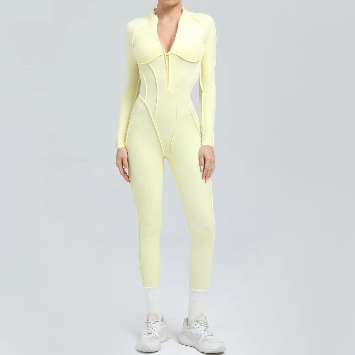 Yoga Suit Gym Set Women Training Sportswear Fitness Long Sleeved Sports Jumpsuit Women Push Up Female Workout Clothes Bodysuits