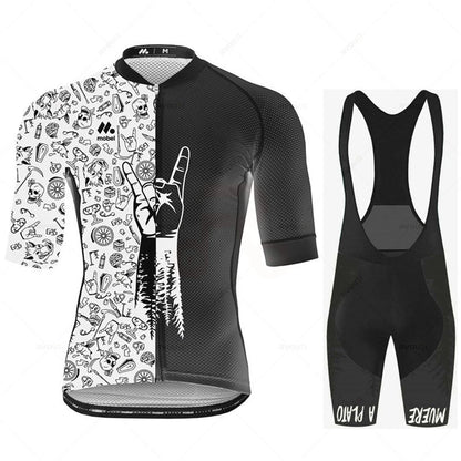 Cycling Jersey Set Team Racing Bike Clothes Summer Mountain Bicycle Clothing Men&