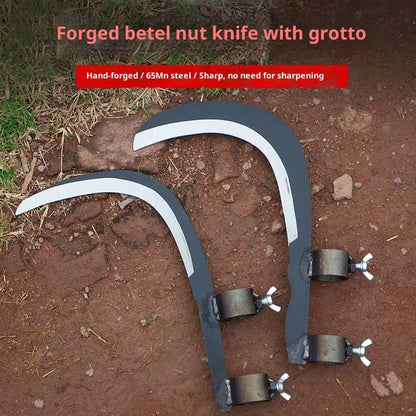 Hand forged tree branch cutting tools, gardening pruning tools, multi-purpose gardening tools