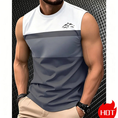 sleeveless T-shirt for man Summer tank tops Fashion Men&
