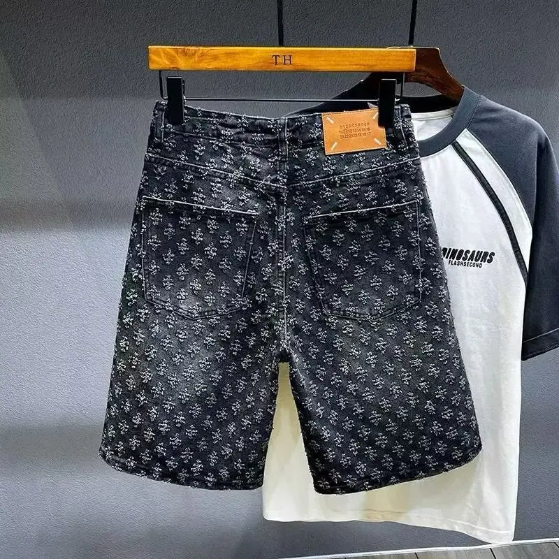 Short Shorts Summer New Personalized Trendy Brand Five Quarter Pants Korean Version Trend Slim Fit Versatile Youth Fashion