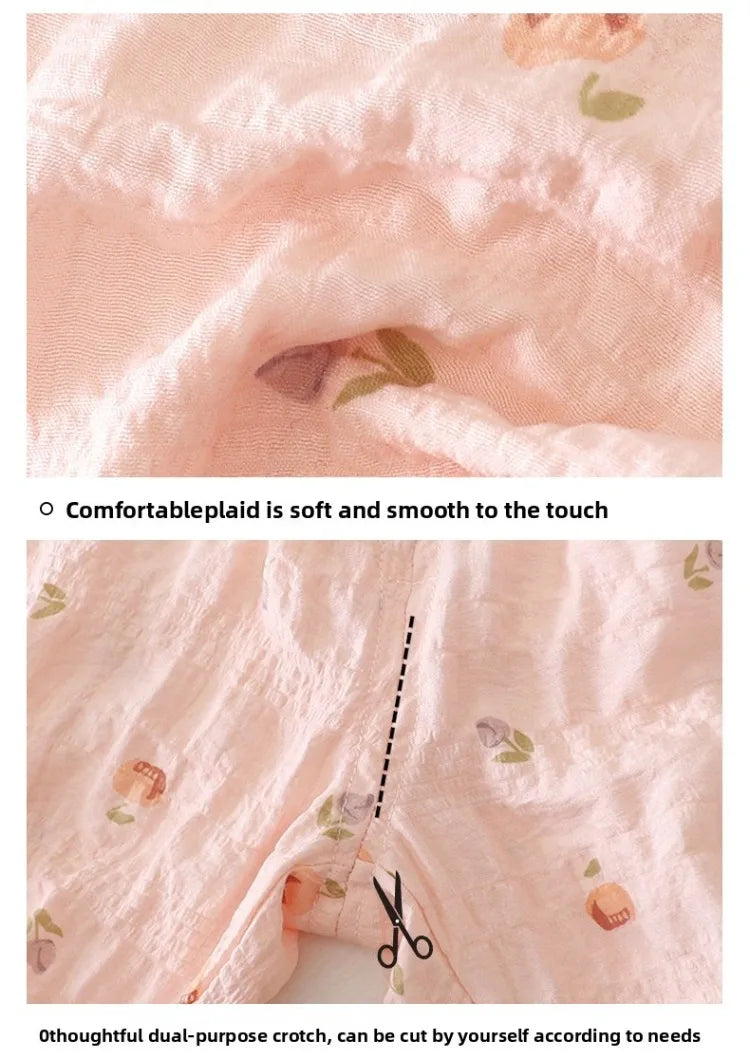 Summer Child Clothing Sets in Air-conditioned Room Girls Breathable Comfortable Long Sleeve Lace Home Clothes Sets Kids Pajamas