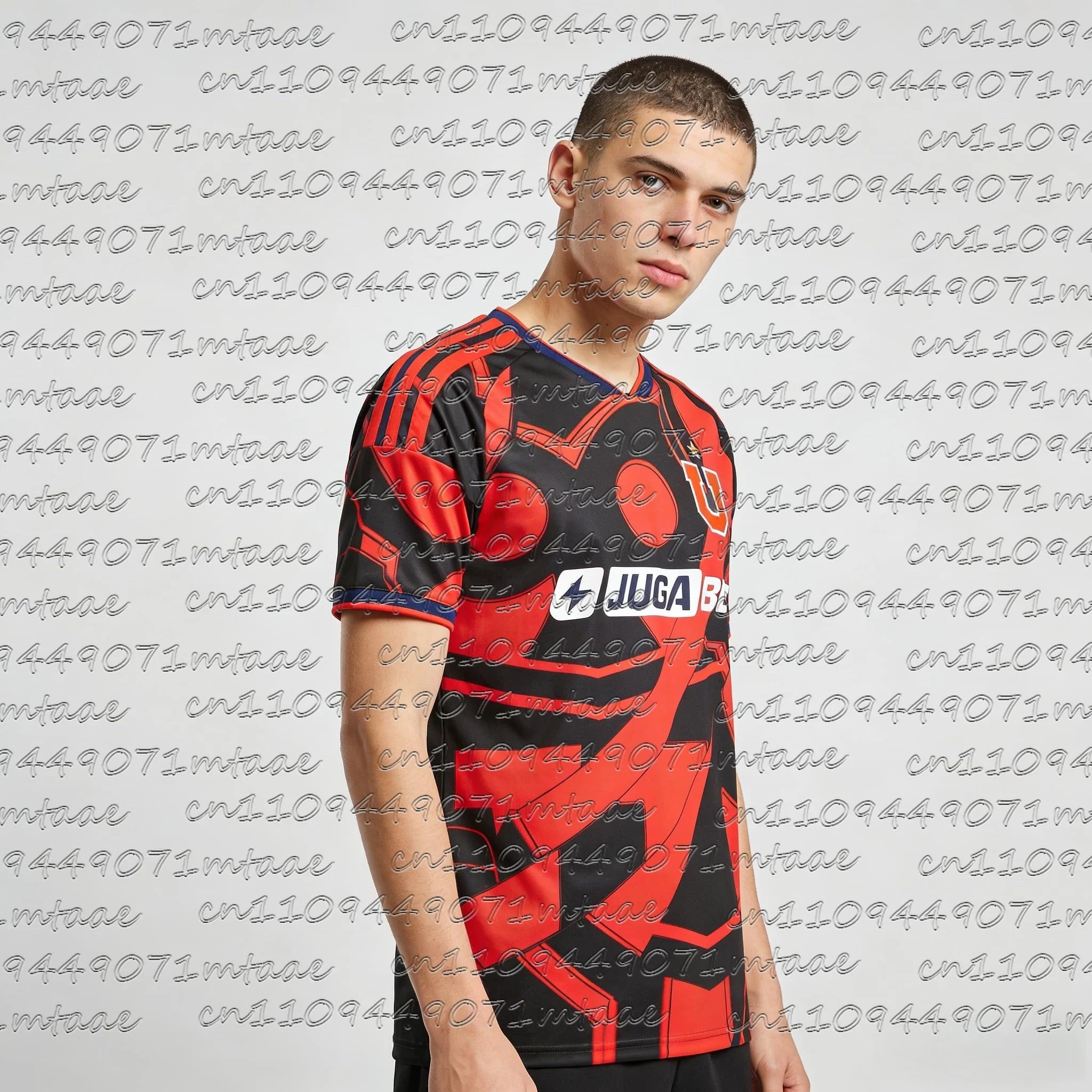 2026 New Jersey 3D Sports Universidad De Chile Special Edition Soccer Jersey – Blue Red Geometric Pattern Tees