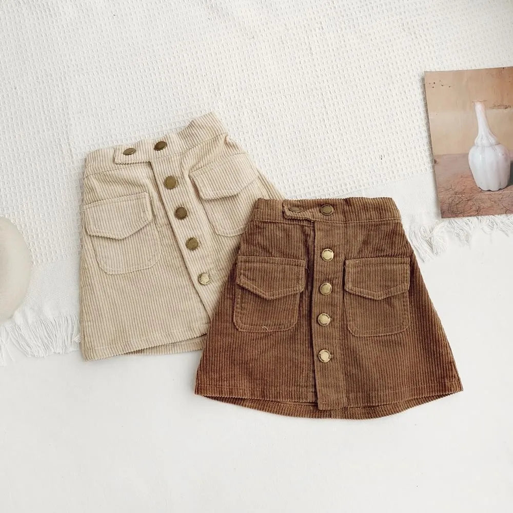 Short Skirt for Kids Girls Spring and Autumn Women&