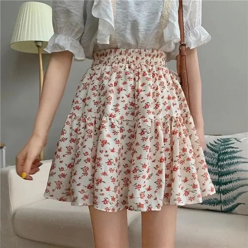 Short Mini Skirts For Women Korean Style Woman Skirt Chiffon Summer Offer Aesthetic Hot Harajuku Luxury Elegant Modest Stylish V