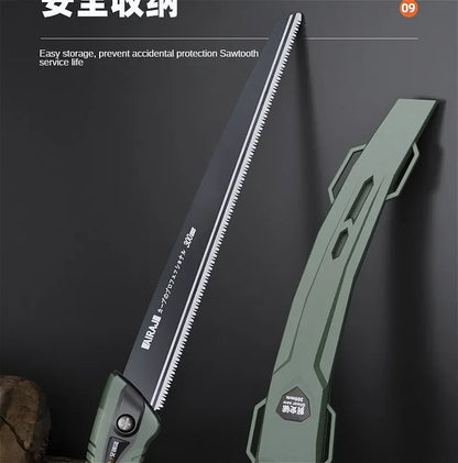 AIRAJ Hand Saw , Japanese Style Saw, Tree Sawing Tool , Garden Logging Tool , Woodworking Saw , Household Small Handheld Sharp