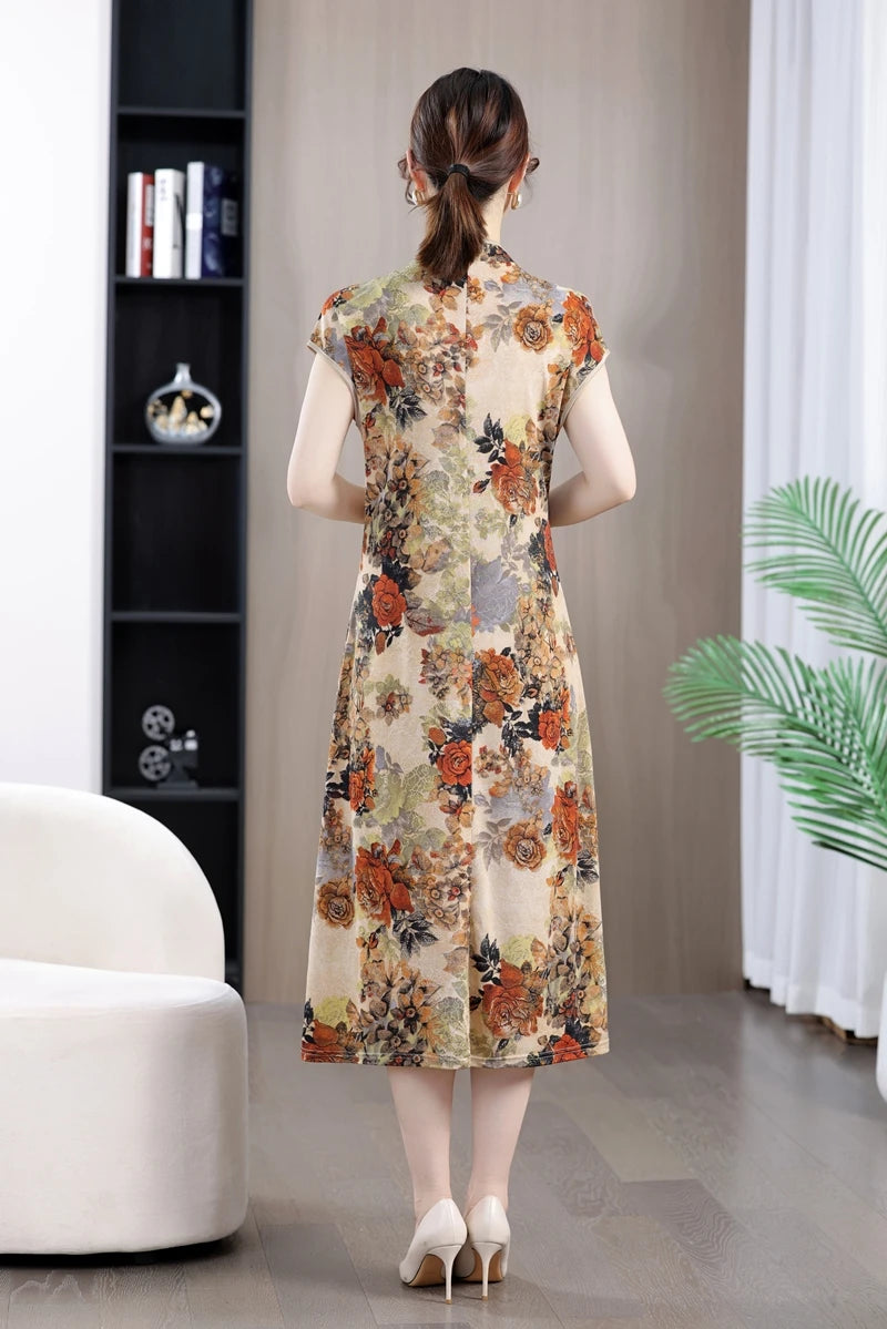 Fashion Clothes Vintage Dress for Women Clothing Streetwear Traditional Chinese Clothing Cheongsams Chinese Qipao Ethnic Style