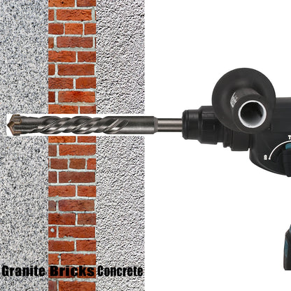 Extended Cross Electric Hammer Drill 110-500mm SDS Plus Through Wall Reinforced Concrete Hard Alloy Four Blade Impact Drill Bit