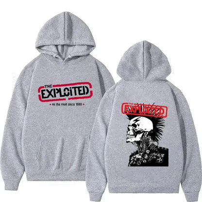 Hoodies THE EXPLOITED Theme Singer Graphic Printing Clothing Hooded Hip Hop Casual Unisex Autumn Winter Fleece Sweatshirts