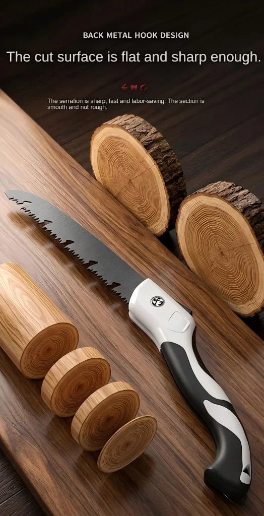 Folding Hand Saw, Multifunctional Outdoor Logging Woodworking Portable Saw, Garden Pruner for Tree Trimming, Gardening Tool