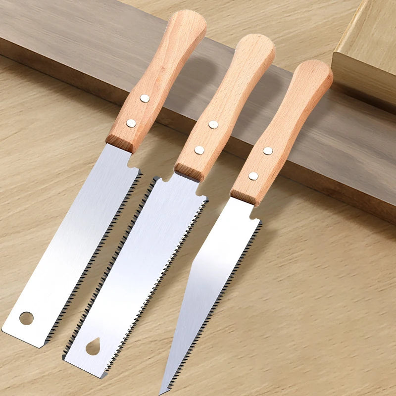  Hand Saw Single/Double Sided Serrated Flexible Edge Blade for Sawing Trimming Gardening Cutting Wood PVC Woodworking Hand Tool