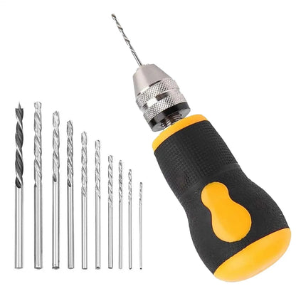 Hand Drill Set Woodworking Drilling Tools Mini Hand Drill Tool Portable Tool Set For Models Hobby DIY Jewelry Craft Hand tools